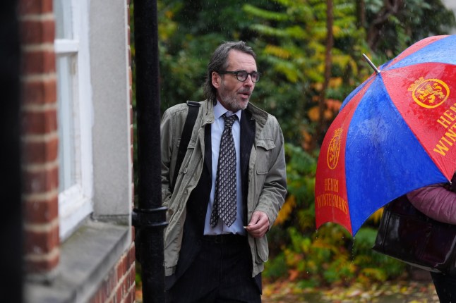 Simon Jones arrives at Uxbridge Magistrates' Court, London, where he is due to be sentenced after he threatened crew members on board British Airways flight BA282 from Los Angeles International Airport to Heathrow Airport between March 22 and March 24 this year. Picture date: Monday October 20, 2025. PA Photo. Photo credit should read: Ben Whitley/PA Wire