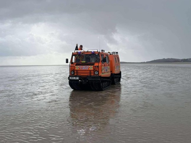 A man who was trapped in quicksand as the tide came in was rescued in what has been described as a ?surreal close call?. The Bay Search and Rescue team, who operate in the Morecambe Bay area, were called to the beach at Silverdale at 11.30am on Saturday after a man got trapped in quicksand.