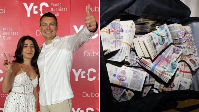 Russian businessman Georgy Rossi (right, with Elena Chirkinyan) heads up money laundering group TGR