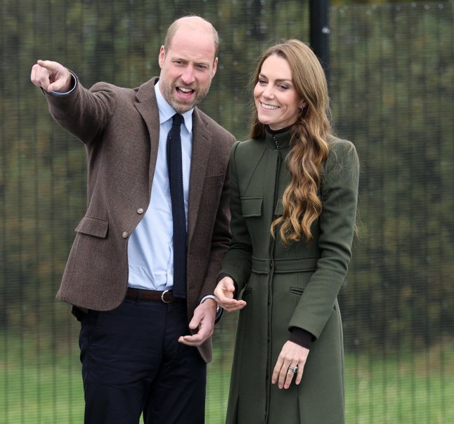 COOKSTOWN, NORTHERN IRELAND - OCTOBER 14: Prince William, Prince of Wales and Catherine, Princess of Wales take part in a training scenario at the Northern Ireland Fire & Rescue Service???s (NIFRS) new Learning and Development College on October 14, 2025 in Cookstown, Northern Ireland. The college trains all NIFRS employees and offers opportunities for the young people of Northern Ireland to train and become the next generation of firefighters. The Prince and Princess of Wales are visiting organisations providing creative and entrepreneurial opportunities for young people in rural areas of Northern Ireland. (Photo by Chris Jackson/Getty Images)