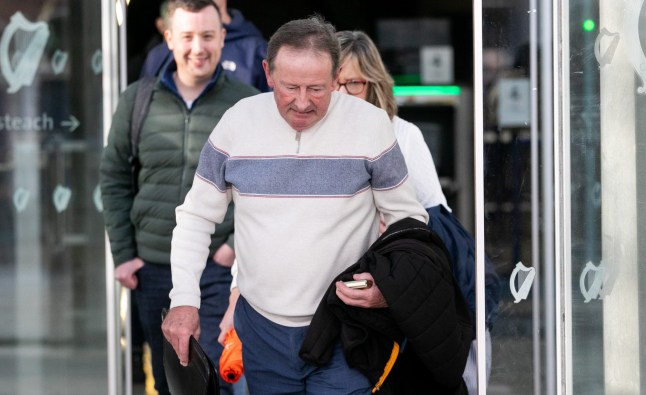 Thomas Butler leaving Criminal Courts of Justice in Dublin after former GAA star DJ Carey was told that he will get a custodial term after receiving more than 394,000 euro from friends, family and fans to treat a cancer he never had. Picture date: Friday October 31, 2025. PA Photo. Photo credit should read: Gareth Chaney/PA Wire