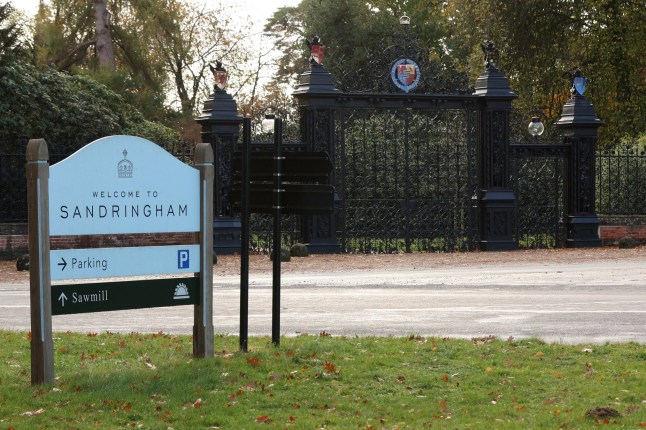 An entrance to the Sandringham Estate, where Andrew Mountbatten Windsor, younger brother of Britain's King Charles, will move, following the king's decision to strip him of his title of prince and evict him from his Windsor residence, in Norfolk, Britain, November 2, 2025. REUTERS/Chris Radburn