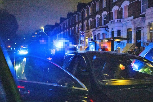 FOR METRO 2025-11-06, London UK: Metropolitan Police ???????Interceptors???????? conduct an arrest after a pursuit through West London today as part of the Metropolitan Police????????s Operation Baselife. The elite police officers in the Tactical Pursuit and Containment (TPAC) are highly trained to engage in high-speed pursuits to stop criminal activity.