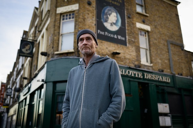 2025-11-12, London UK: Chris Sparks, co-owner of the Charlotte Despard pub in Archway, pictured on the premises today. He was the subject of a violent attack whilst working in the pub.