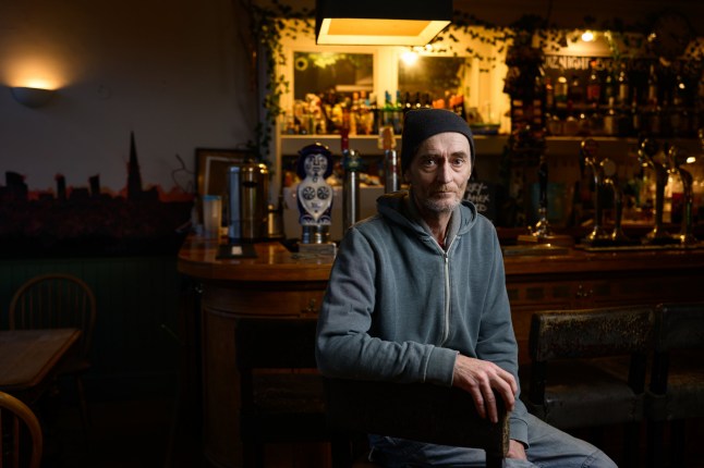 2025-11-12, London UK: Chris Sparks, co-owner of the Charlotte Despard pub in Archway, pictured on the premises today. He was the subject of a violent attack whilst working in the pub.