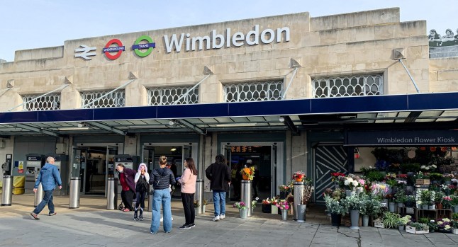 Wimbledon underground and overground station in London, England, UK