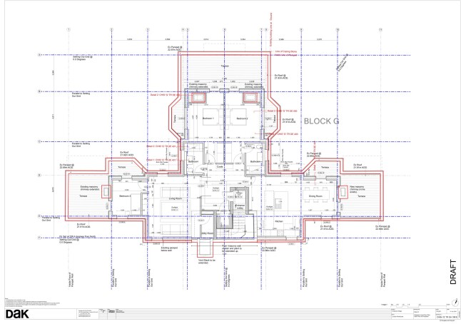 CHISv 'G' TR GA 106 Proposed Sixth Floor Plan Layout chiswick flats development plans