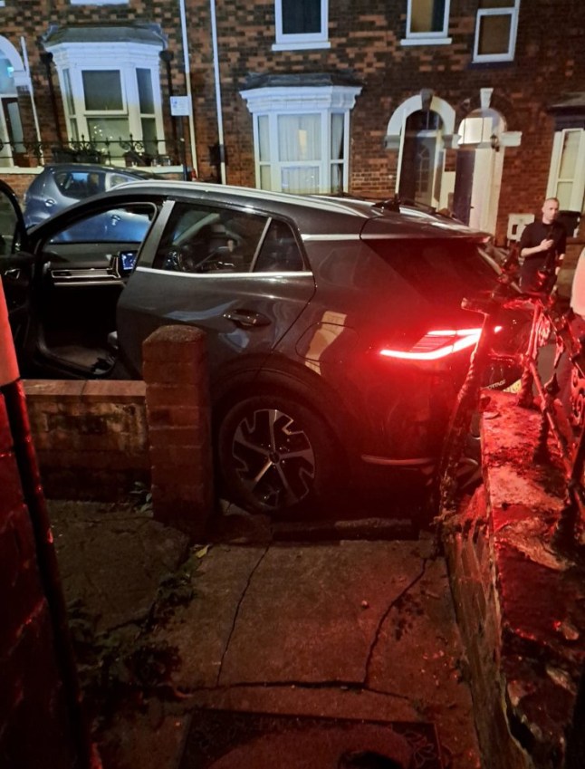 Pictured the car embedded in wall, plus damage to Skoda Octavia A VICAR could be defrocked for drink-driving his bishop?s car ? and crashing it into an Archers actress?s boyfriend?s Skoda. Father Sion Hughes Carew, Bishop Stephen Conway NEIL SEARS