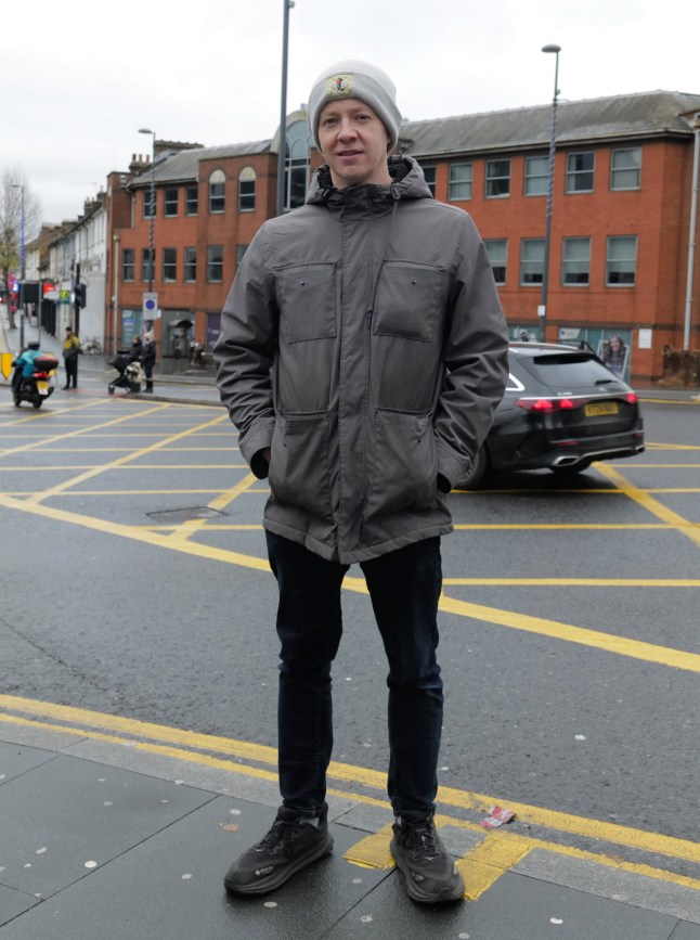 W8media. Mr Sam Wright - who is the Yellow Box Guru. Photographed Hoe St Yellow box junction. The junction where Hoe St meets Selborne Rd (where this a yellow box junction). Please see story for more info. 24/11/2025.