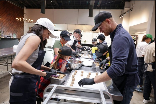 Prince Archie and Princess Lilibet Diana volunteering with their parents Prince Harry and Meghan for thanksgiving Megan markle posts images of her, Harry and the kids (Archie and Lilibet) for Thanks Giving As the season of giving begins, Prince Harry and Meghan, Duke and Duchess of Sussex, alongside the Archewell team, joined Our Big Kitchen Los Angeles (OBKLA) to prepare and package meals for community members experiencing food insecurity. OBKLA is a community-run nonprofit kitchen that brings people together to prepare and distribute fresh, high-quality meals for Angelenos facing hardship. The meals prepared will reach local schools, shelters, senior centers, and other community organizations serving our neighbors in need. Each year, OBKLA provides more than 70,000 nourishing meals while fostering a sense of care, connection, and belonging. Meals produced during our session were distributed to community-based organizations including Los Angeles Mercy Housing, Pico Union Project, and PATH. The Archewell Foundation remains committed to putting compassion into action?serving and uplifting communities locally and globally. As we head into the holiday season, we celebrate those working every day to ensure that no one is left behind and where the needs of our neighbors are met.
