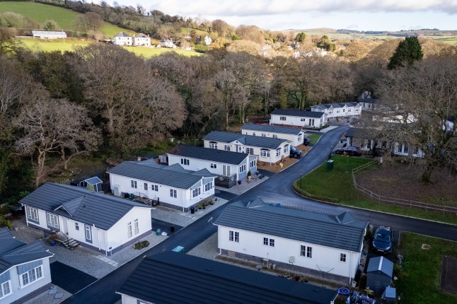 Devon Oaks the park home site in Dartmoor. // Mulitple elderly and vulnerable residents face being made homeless after being 'misold' park homes that didn't have the right planning consent. Residents of Devon Oaks bought their homes after they were marked as 'main residences' despite the landlord not having the legal rights to do so. They are now fighting to stave off eviction and enforcement action after claiming they are innocent parties in a planning row between the original landowner and the council. Many bought the park homes next to the River Walkham in Dartmoor for more than ??200,000, on the basis that they could live in them for 11 months of the year, which would be extended to 12 months, with a 35 year lease. Photo released 30/11/2025