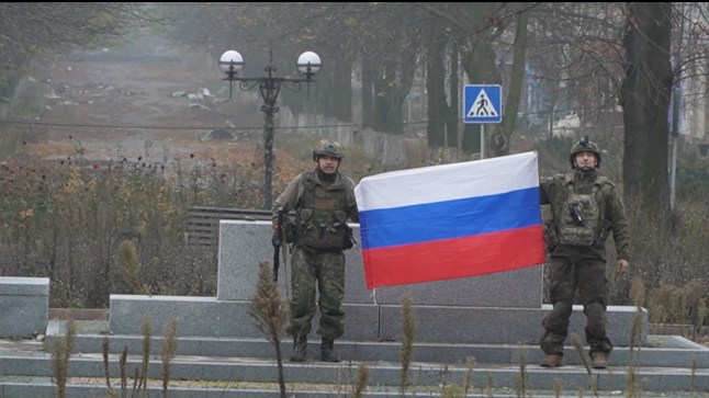 POKROVSK, UKRAINE - DECEMBER 02: (----EDITORIAL USE ONLY MANDATORY CREDIT - 'RUSSIAN DEFENSE MINISTRY / HANDOUT' - NO MARKETING NO ADVERTISING CAMPAIGNS - DISTRIBUTED AS A SERVICE TO CLIENTS----) A screen grab from a video shows the city as The Kremlin announced that Russian forces had taken control of Krasnoarmeysk (Pokrovsk) in the Donetsk region and Volchansk (Vovchansk) in the Kharkiv region on December 02, 2025. (Photo by Russian Defense Ministry/Anadolu via Getty Images)