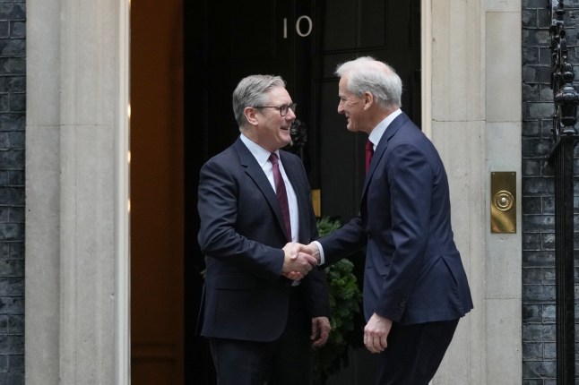 Prime Minister Sir Keir Starmer welcomes Prime Minister of Norway, Jonas Gahr Store, to Number 10 Downing Street, central London ahead of a tete-a-tete meeting. The UK and Norway defence pact will see their navies operate a combined fleet of warships to hunt Russian submarines in the North Atlantic. The deal is aimed at protecting critical undersea cables which are under increasing threat from Moscow. Picture date: Thursday December 4, 2025. PA Photo. Photo credit should read: Alastair Grant/PA Wire