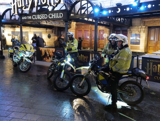 W8media. W8media Sir Mark Peter Rowley . Sir Mark Peter Rowley Commissioner of the Metropolitan Police Service gives a talk about the new crackdown on illegal e-bikes and electric scooters throughout the capital and battling the crime figures. A heavy police presence at Cambridge circus with over 60 officers stopping and checking e-bikes, any found to be illegal are seized and crushed-pictured 30 bikes by the bottom of the met police xmas tree by Scotland Yard. 05/12/2025.