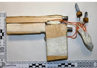 Sakhile Ntsele, 18 (10.01.2007) of Wandsworth Road, SW8 has been convicted of 14 counts including possession of a firearm and making an explosive substance. A call to a domestic assault has today led to the conviction of an 18-year-old man, who had spent years manufacturing a collection of weapons from his bedroom.