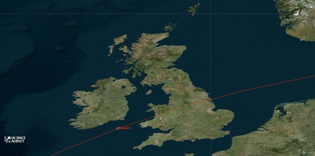 We now know what those weird light beams were - a Chinese rocket