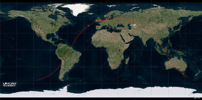 We now know what those weird light beams were - a Chinese rocket