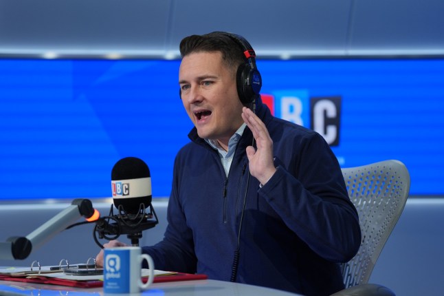 Health Secretary Wes Streeting during a phone-in on LBC's Nick Ferrari at Breakfast show, at Global Radio Studios in London. Picture date: Friday December 12, 2025. PA Photo. Photo credit should read: Yui Mok/PA Wire