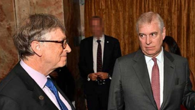 RETRANSMITTING PIXELATING FACE AT REQUEST OF THE METROPOLITAN POLICE Undated handout photo issued by the US House Oversight Committee Democrats of Andrew Mountbatten-Windsor standing in a room next to Microsoft magnate Bill Gates. A photograph of Andrew Mountbatten-Windsor is among the latest release of images from the estate of convicted sex offender Jeffrey Epstein. Nineteen pictures were shared by Democrats on the US's House Oversight Committee on Friday, which are separate from the case files with the Department of Justice. Issue date: Friday December 12, 2025. PA Photo. Photo credit should read: US House Oversight Committee Democrats/PA Wire NOTE TO EDITORS: This handout photo may only be used in for editorial reporting purposes for the contemporaneous illustration of events, things or the people in the image or facts mentioned in the caption. Reuse of the picture may require further permission from the copyright holder.