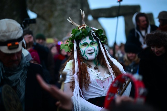 Mandatory Credit: Photo by Victoria Jones/Shutterstock (16131448ai) People gather at Stonehenge for the Winter Solstice Winter Solstice at Stonehenge, Salisbury Plain, Wiltshire, UK - 21 Dec 2025