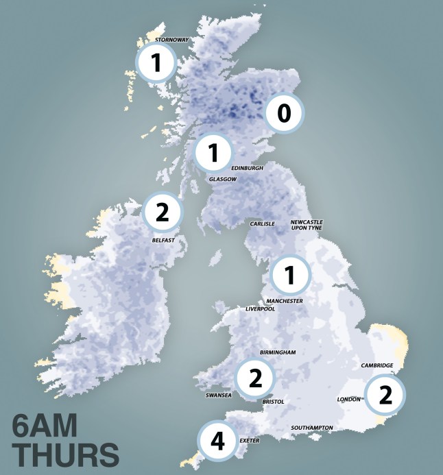 New years eve forecast For 02/01/2026 picture: Metro