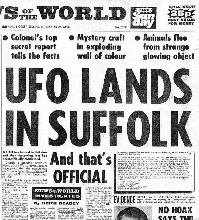 Rendlesham UFO spotting
