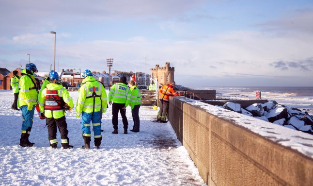 The search and rescue operation in Withernsea, East Yorkshire. Saturday 3 January, 2026. // A man who died trying to help two people stuck in the sea in Withernsea on Friday, 2 January has been named by family as 67-year-old Mark Ratcliffe. His family continue to be supported by specially trained officers. Paying tribute to Mark, his family said: ???A true selfless hero with a heart of gold, who was so cruelly taken trying to save others. ???So many lives are now shattered that you're gone. You were loved by so many people, and we will all miss you forever. ???A loving husband, father, son, brother and the best grandad anybody could ever wish for. Sleep tight, we love you, we miss you.??? The body of a 45-year-old woman was also recovered. Residents will continue to see an increased police presence in and around the area as officers continue to search for the one remaining missing person. Photo released 04/01/2026