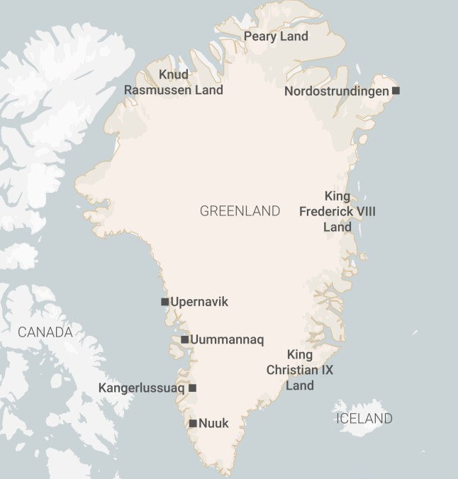 Greenland general map
