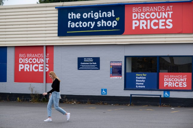 The Original Factory Shop discount store on 24th July 2025 in Leominster, United Kingdom. The Original Factory Shop is a discount department store chain established in 1969. (photo by Mike Kemp/In Pictures via Getty Images)