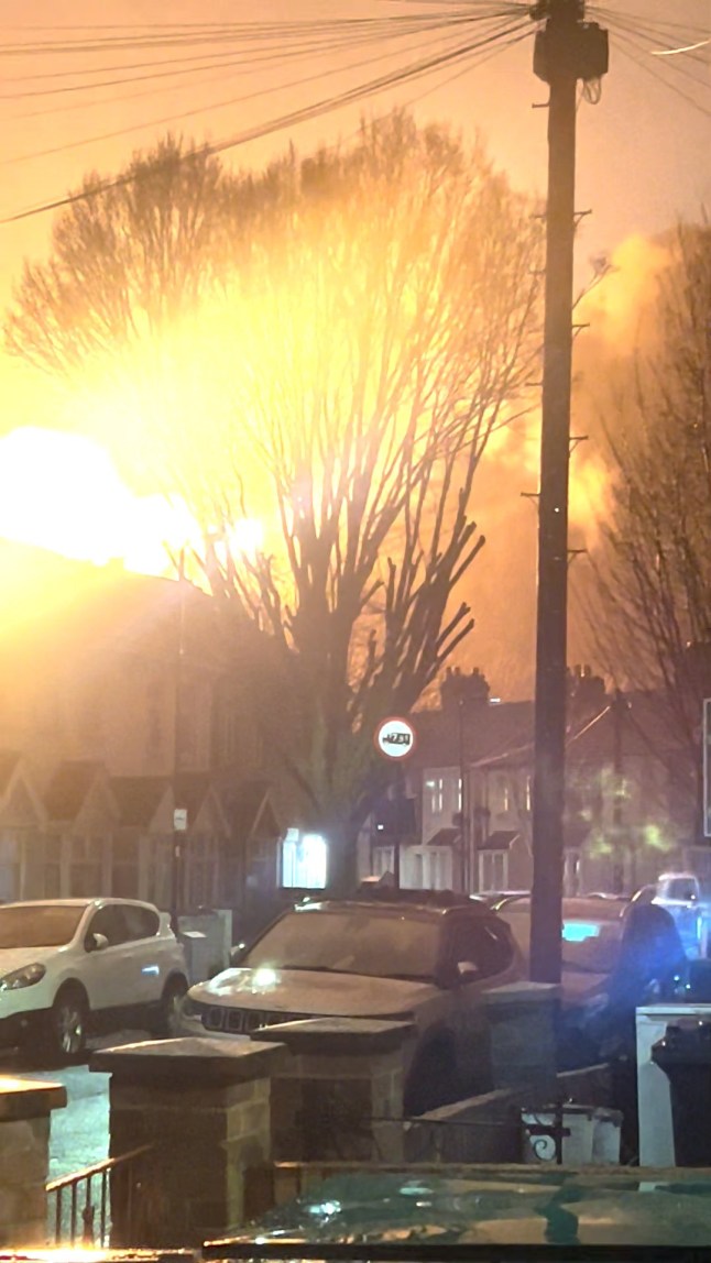 Southall Fire credit: TikTok / vishika.vadhvana