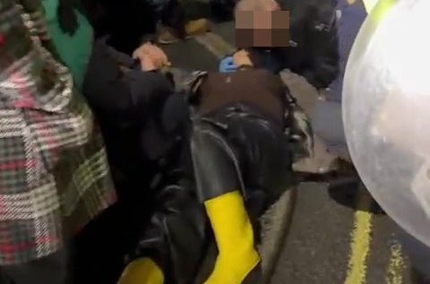 Former Iranian political prisoner 'knocked out by Met police shield at protest'